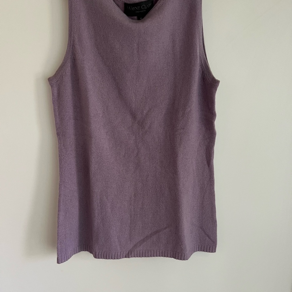 Purple Sleeveless lilac vest Women's Top